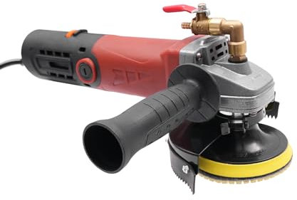 Nasspolierer, 860W Nass Poliermaschine mit Variabler Geschwindigkeit, Elektrisch Nassschleifmaschine für Granit, Stein, Beton