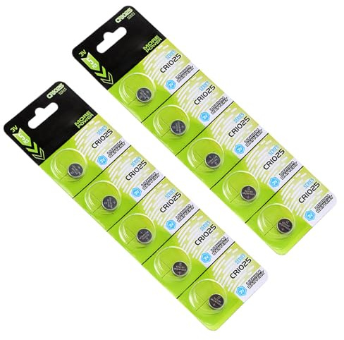 CR1025 - Batería de botón de litio de 3 V CR1025, durabilidad, fiabilidad, energía para mandos a distancia, coche, dispositivos pequeños, batería de control remoto