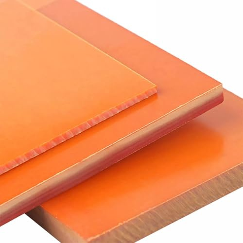 Panneau Isolant Électrique En Bakélite, Épaisseur: 1 À 10mm, Feuilles De Résine Phénolique, Plaque Résistante Aux Hautes Températures, Couleur Rouge Orangé(10x100x150mm 1pcs)