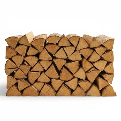SAVING HUB - Premium Hardwood Logs 3kg - Ready to Use Firewood - Low Moisture & High Heat Output - Long Lasting Burn for Fireplace Stove Fire Pit Chiminea Log Burner & Pizza Oven - (3 kg)