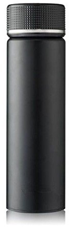 VATTENKUP den isolerade koppen Business män och kvinnor som bär 304 vattenkopp i rostfritt stål 400 ml bilkopp tekopp studenter.(Black)