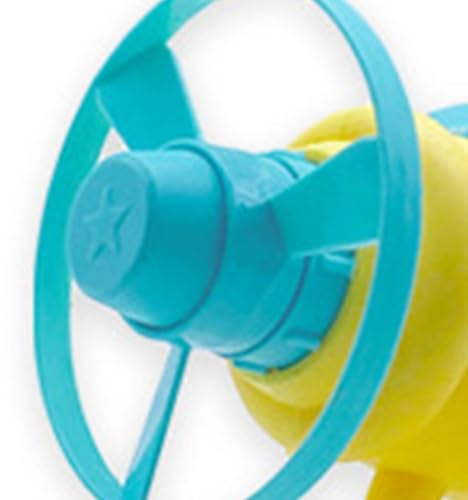Omquot Robust flygande skivleksak för barn, för utomhussport, förälder-barninteraktion, plastskiva för barn (gul)