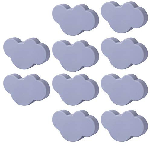 Poxl Kinderzimmer Möbelknopf Set, 10Pcs Kinder Möbelgriff Wolke Form Möbelknopf Knauf Schrankgriffe für Schränke Schubladen