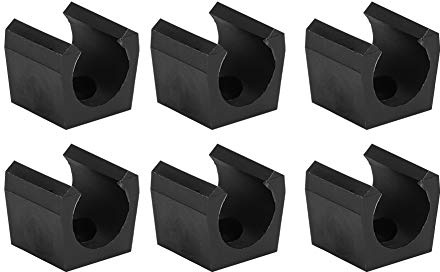 Keenso 6 Stück Billard Queue Ortungsclip, Kunststoff Billard Pool Einzelhalter Mini Rod Organizer Träger Zubehör