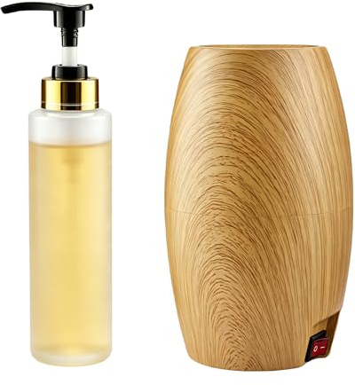 Elitzia Massageöl-Wärmer Lotion-Wärmer 131°F Konstante Temperatur mit Kunststoff-Pumpenflaschen Massageöl-Heizung für Cremes Gele & ätherische Öle ETOH843N (natürlich)
