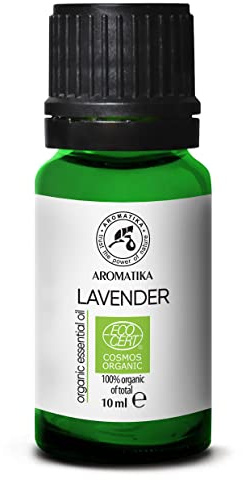 Lavendel Öl BIO 10ml - Ätherisches BIO-Öl Naturrein - Lavandula Angustifolia Organic - Lavendelöl zur Aromatherapie und Entspannung - für Diffusers und Duftlampen - Schlaföl