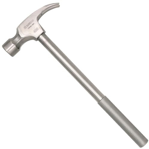WEDO Marteau arrache-clou en titane de 1,8 kg, antimagnétique, léger, non magnétique, antirouille, forgé sous pression, résistant à la corrosion, durable