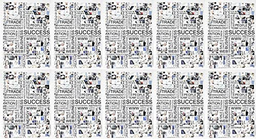 10x Collegeblock Kollegblock A4 kariert mit Doppelrand 80 Blatt 90g/qm Lineatur 28 Premium Marke ADINA (Business)