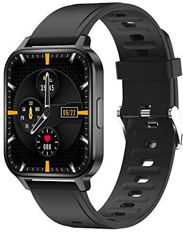 Orologi intelligenti per donne e uomini Fitness: schermo intero touch screen da 1,32 pollici, orologio tracker di attività, compatibile con iOSAndroid impermeabile per nuoto, cardiofrequenzimetro e