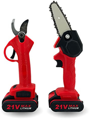 Mini Chainsaw,Mini Chainsaw Electric Pruner Set,Electric Pruning Shears,Tree Branch Pruner,handheld Chainsaw,cordless Chainsaw,With Battery And High-Speed Chainsaw Charger, For Garden And Outdoors