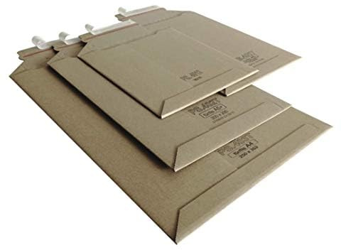 Versandtaschen Premium aus Mikro-Wellpappe Karton für DIN A4+ /270x390mm Füllhöhe 50mm (PS.4032T) (400)