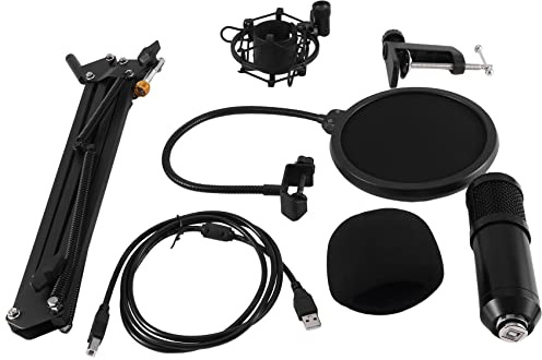 Yklhsocneg Condensateur Microphone Support Suspension Microphone Kit Bm800 pour Téléphone Mobile Ordinateur Enregistrement Live