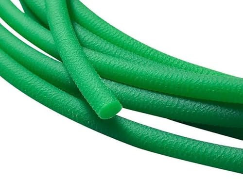 easyhaha Grüne Polyurethan-Förderbänder, Durchmesser 1,5–18 mm, runder PU-Antriebsriemen, schmelzbarer Industriegürtel, grüne Körnung (Size : 3M, Color : Dia 3mm)