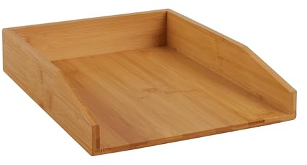 Briefablage Holz - Papierablage aus Bambus passend für A4-Format