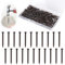 Lot de 150 clous en acier de 30 mm - Clous muraux à haute résistance - Avec boîte de rangement - Pour béton, brique, plâtre et bois - Noir
