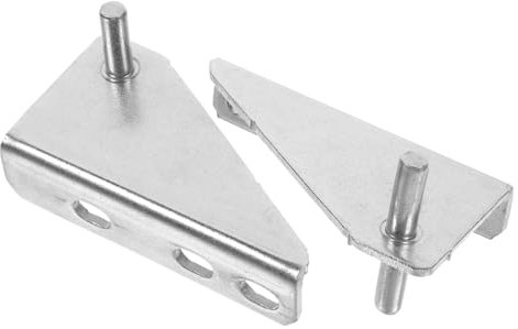 KONTONTY 2pièces Charnière De Réfrigérateur Acier Inoxydable Accessoire De Porte De Congélateur Professionnel Compatible Avec Divers Modèles Installation Facile Espacement