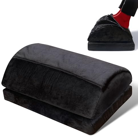 Björn&Schiller ergonomische Untertisch Fußstütze warme höhenverstellbare Fußablage mit integrierter Fußtasche orthopädisches Fußkissen ideal für Büro Schreibtisch und Homeoffice