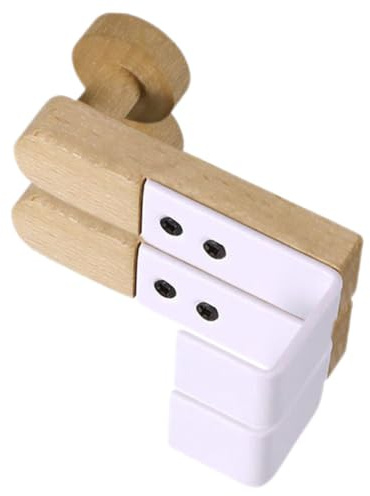 SOPOTUTU 2 Stück Teiliges Türhaken aus Holz und Eisen Rostfrei Stabiles Tür Organizer Rack Einfach Einzuhängen Platzsparend für Badezimmer Küche Garderobe Geeignet für Mäntel Handtücher