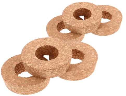 Cabilock Lot de 6 Bouchons en Liège 3 Cm avec Trou Central, Couvercles pour Vases Hydroponiques Transparents, Accessoires pour Propagation de Plantes D’intérieur, Solution Pratique