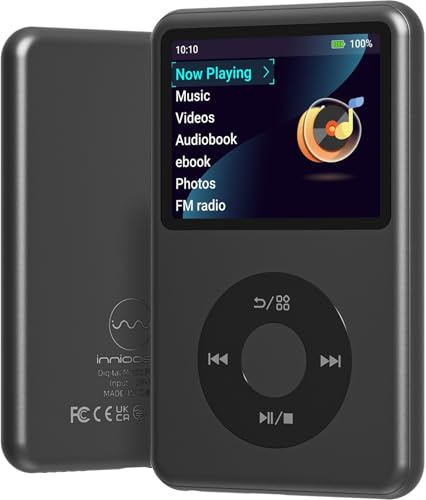 MP3 Player with Bluetooth Black 64GB Video EBOOK Black