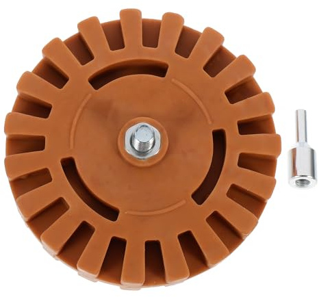 Didiseaon Auto Klebstoffentferner Rad aus Gummi mit Schnellentfernung Funktion und Elektrischem Bohrer Adapter für Effektives Entfernen von Aufklebern und Vinyl Folien in Khaki