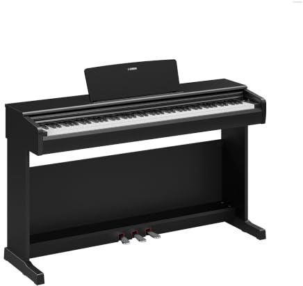 YAMAHA YDP-146 Digitalpiano – 88 Gewichtete GHS-Tasten, CFX Concert Grand Sound, 8W Stereo-Lautsprecher, Bluetooth, 3 Pedale, Ideal für Zuhause & Anfänger – Schwarz