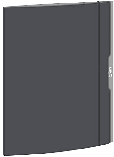 RNKVERLAG 45338 - Sammelmappe grau, 310 x 440 mm, DIN A3, mit Gummizugverschluss, 1 Stück
