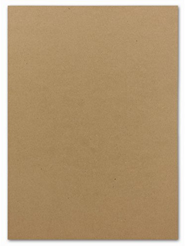 50 DIN A5 Einzelkarten Kraftpapierbögen - Sandfarben/Naturbraun - 300 g/m² - 14,8 x 21 cm - Bastelbogen Fotokarton Bastelpapier Tonkarton - FarbenFroh