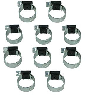 10x Schlauchschellen HD 77 bis 95mm SCHWARZ Schlauchklemmen Rohrschelle Schelle