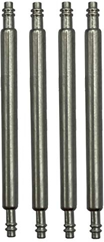 4x Eichmüller Federstege 20 mm Stegbreite Uhrenstifte 1,3 mm Stärke Federstifte Edelstahl