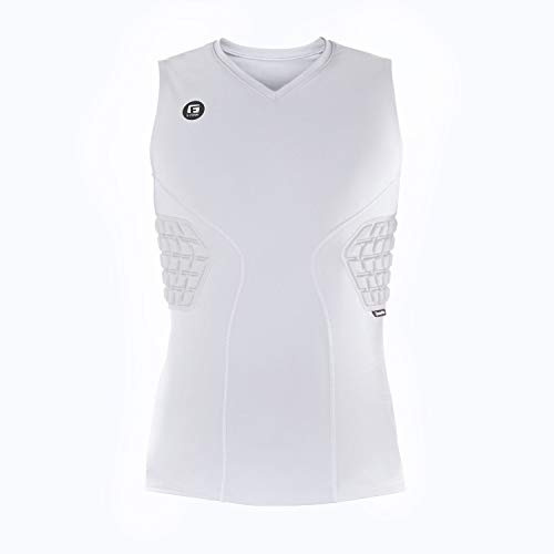 G-Form Padded Compression Shirt, White, Adult S