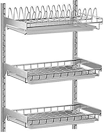 Abtropfgestell für Spüle, Abtropfgestell und Abtropfbrett-Set Abtropfgestell für Geschirr, Abtropfgestell, Abtropfgestell, Abtropfgestell, Wandmontage, Küchenregal, Geschirraufbewahrung/2 Schichte