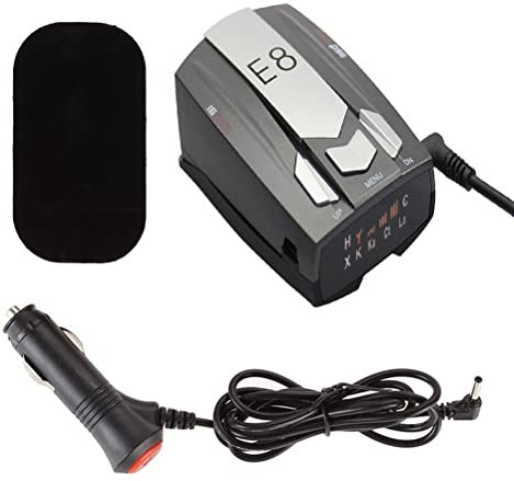 KKPLZZ Car Radar Dectector, Voice Prompt Speed,Digital Display Voice Alert Detector, Vehicle Speed Alarm System, City/Highway Mode, Car 360 Degree Detection