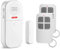 Cuteefun Tür Alarm Sensor, 2 Fernbedienungen, 130dB Superlauter Tonalarm, Einstellbare Lautstärke, 5 Funktionsmodi Alarm, Sicherheits Fenster Sensor, Einbruchalarm für Zuhause, Geschäft, Kinder