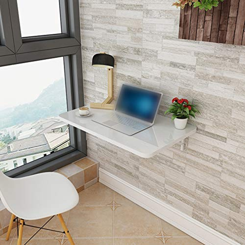 wandklapptisch klapptisch Wand wandtisch klappbar, Multifunktionaler Wandtisch, schwimmender Esstisch aus Holz, klappbarer Laptop-/Computertisch, Werkbank, für Küche, Wäscherei, Heimbüro, 13