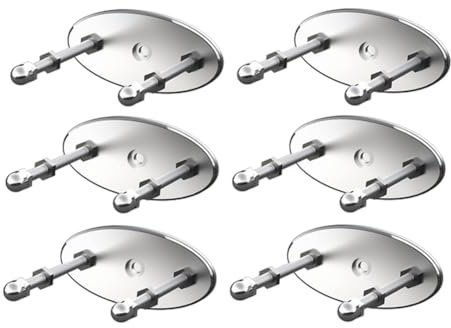 Deger 6 Stück Skateboard-Wandhalterung, Ganzmetall-Skateboard-Aufhänger, Wie Abgebildet, für Skateboard-Deck-Display, Robust