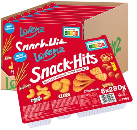 LORENZ | Snack-Hits | 8 x 280 g | Knabbermischung