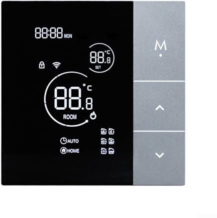 Termostato inteligente WiFi, controlador de temperatura programable para calefacción de suelo eléctrico/agua caldera de gas, compatible con la aplicación Tuya para Smart Life (WPB)