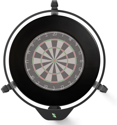 Winsport Scolia Home 2 Set mit Beleuchtung inkl. Surround, automatisches Zählsystem für Dartscheibe, Autoscoring für Dartboard mit Onlinefunktion, Digital Dart Scorer, Spielstandanzeige, Anzeigetafel