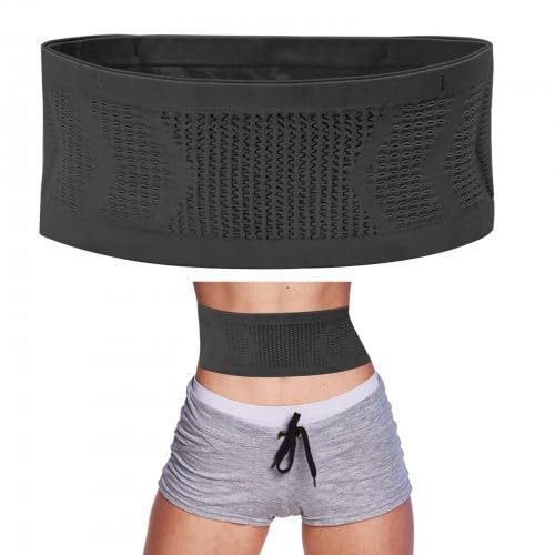 Multifunktionale Atmungsaktive Verdeckte Gestrickt Hüfttasche, Universeller Laufgürtel, Eng Anliegende Passform, Gürtel für Outdoor Sport, Running Belt für Laufen, Jogging, Radfahren (L)