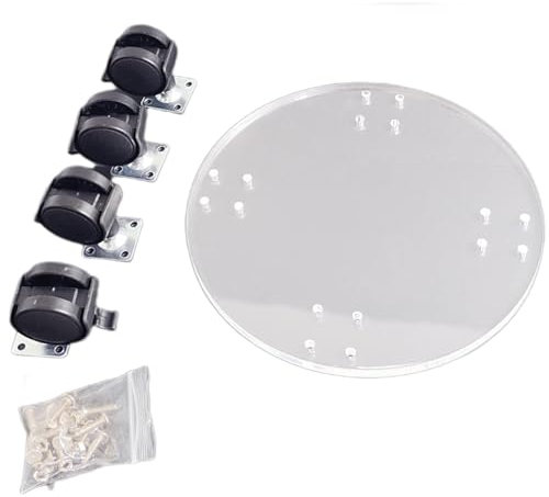 Rulli per piante con ruote, supporto rotondo per piante con ruote, supporto per piante rotanti da 64,9 kg con ruote, base per piante da esterno, supporto per piante su ruote