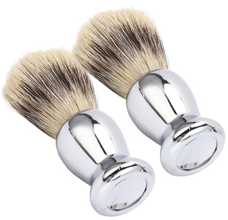 Brocha de Afeitar para Hombres, Sintética Suave, Espuma Densa, Hermoso Diseño de, Adecuada para el Cuidado de la Barba, Aceites Limpios de la Piel
