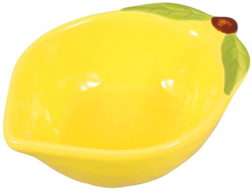 PRETYZOOM Tazón De Limón Para La Cocina Plato Para Condimentos Y Postres Cuenco Decorativo Con Forma De Limón Para Frutas Ensaladas Y Decoración De Fiesta En Casa 4.72 X 3.34 X 1.77 Pulgadas