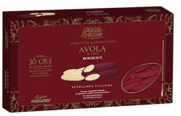 Confetti Maxtris Mandorla Avola Nuance Bordeaux, scatola 1 kg