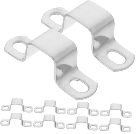 Tofficu 10 Pièces Tube Carré En Acier Inoxydable Tu Tu Parenthèse Support En Métal Poteau De Tube Support De Montage Pour Plat Crochet C Silver Acier Inoxydable 304