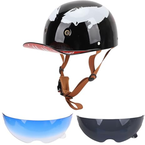 Tbest Casco Motociclistico, Cappellino da Baseball Vintage Regolabile cap da Baseball a Faccia da Baseball per Uomini Donne per Uomini (M)