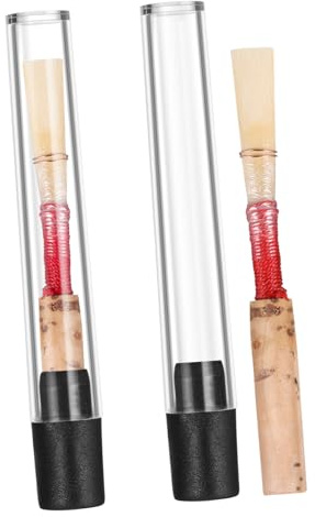 Yardwe Professionelle Oboenrohrblätter Leicht und Grate Zufällige Farbe aus Bambus 2 Stück und Konzentrierten Klang für Oboe für Aufführungen