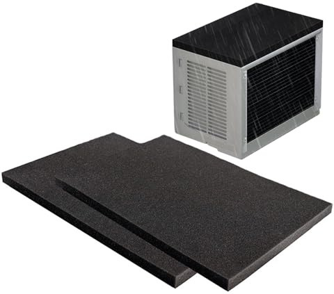 Sghtil Cuscinetto AC per esterni – Schiuma per condizionatore d'aria, barriera magnetica portatile contro il rumore, condizionamento di raffreddamento regolabile per interni camera da