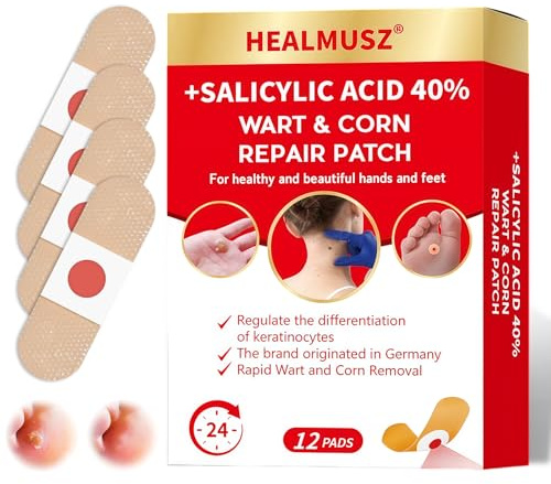 12 Pezzi Verruche Rimozione, Cura Dei Piedi, Tamponi per la Rimozione del Mais, Rimuove Rapidamente i Calli e fornisce Protezione Ammortizzante, per Dita dei Piedi e Mani