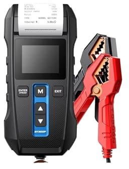 AYJYZHIAG BT300P Batterietester mit Drucker 12V Autobatterie-Lasttest for Motorrad-Autolade-Startbatterie-Analysator